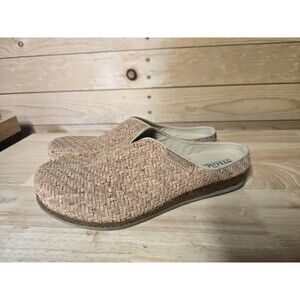 Stegmann Cork Basket Weave Women’s Size 9 Brown Vegan Clogs Shoes